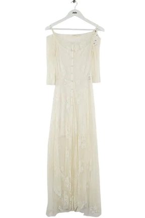 Robe Maje Blanc en Synthétique, taille M - Seconde Main