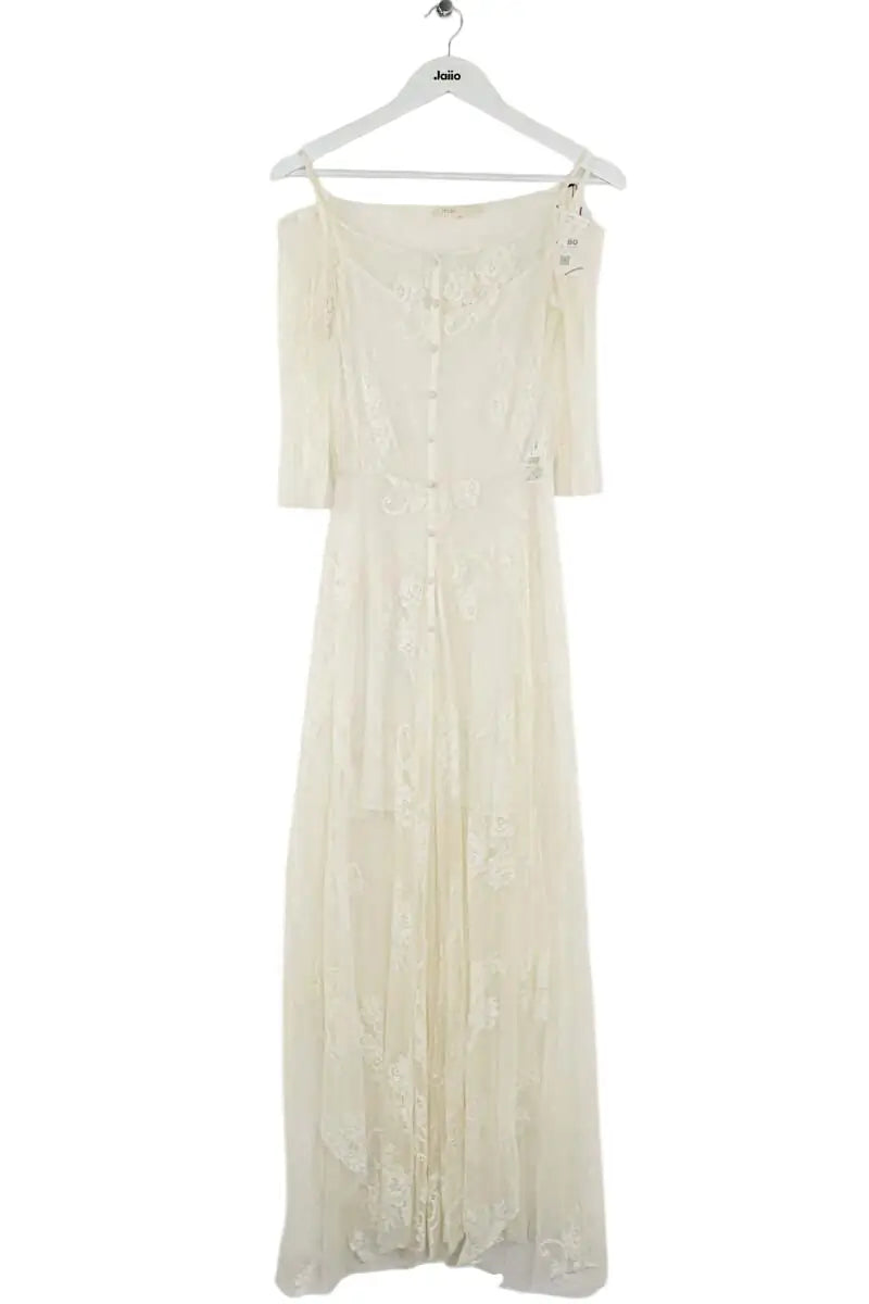 Robe Maje Blanc en Synthétique, taille M - Seconde Main