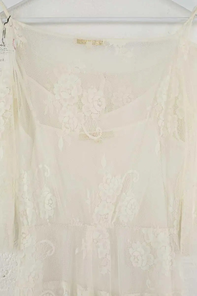 Robe Maje Blanc en Synthétique