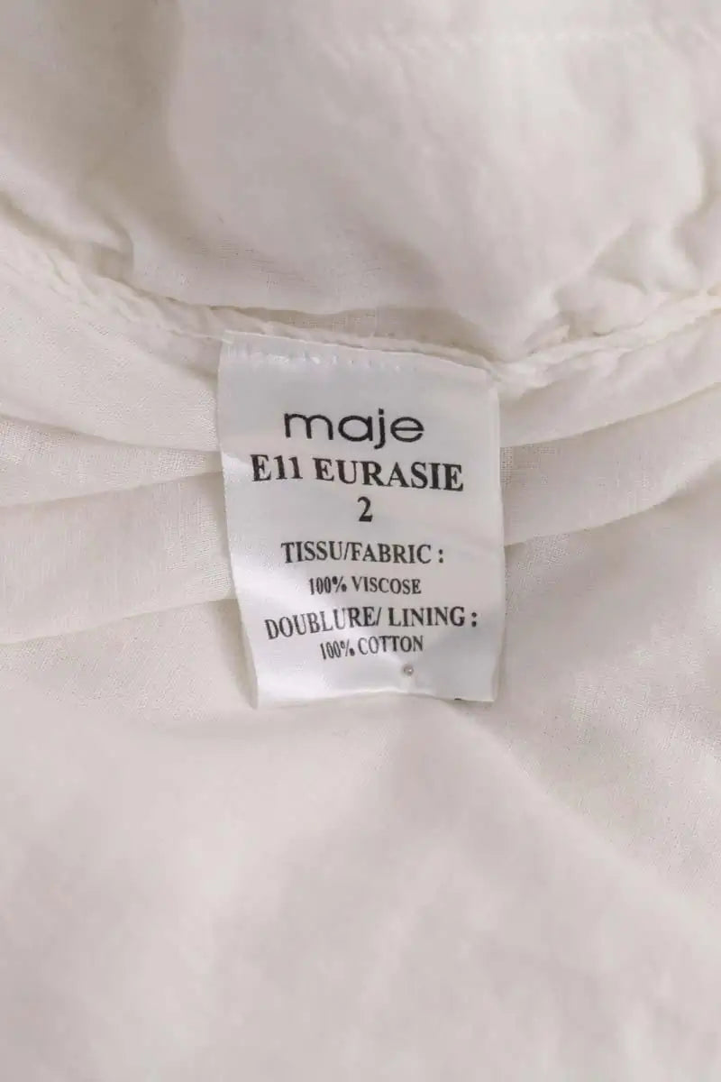 Robe Maje Blanc en Synthétique