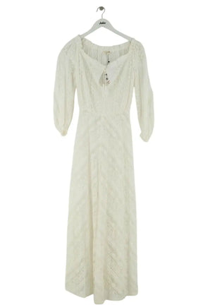 Robe Maje Blanc en Synthétique, taille S - Seconde Main