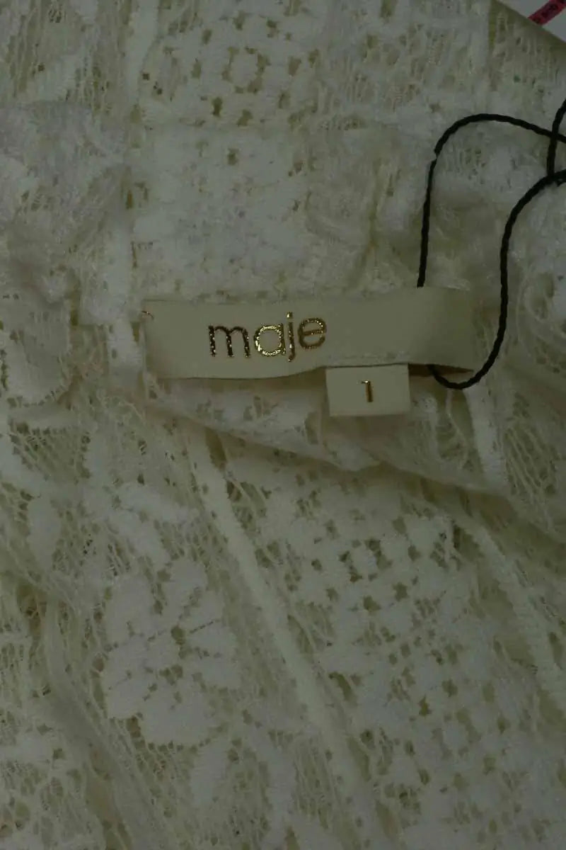 Robe Maje Blanc en Synthétique
