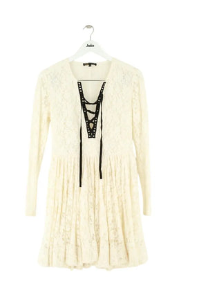 Robe Maje Blanc en Viscose, taille L - Seconde Main