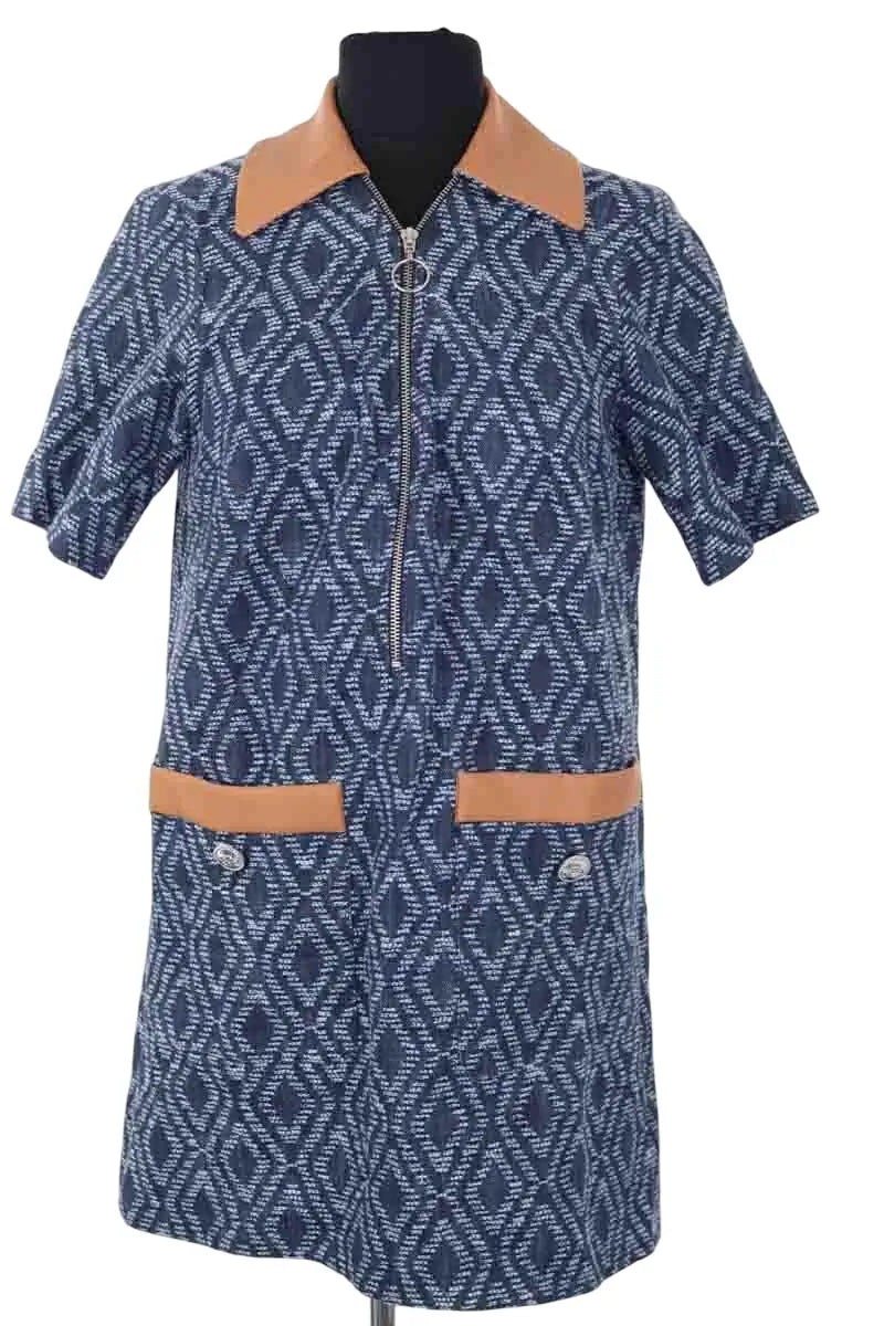 Robe Maje Bleu en Coton, taille S - Seconde Main