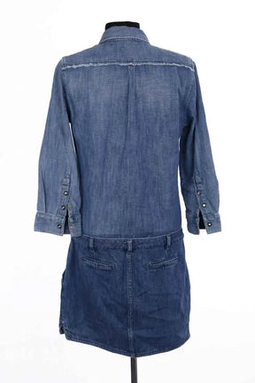 Robe Maje Bleu en Coton