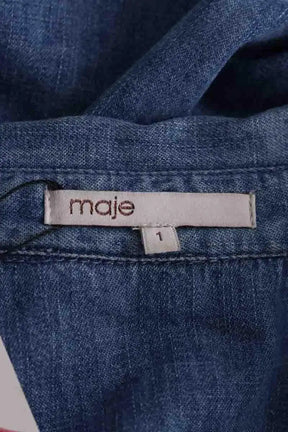 Robe Maje Bleu en Coton