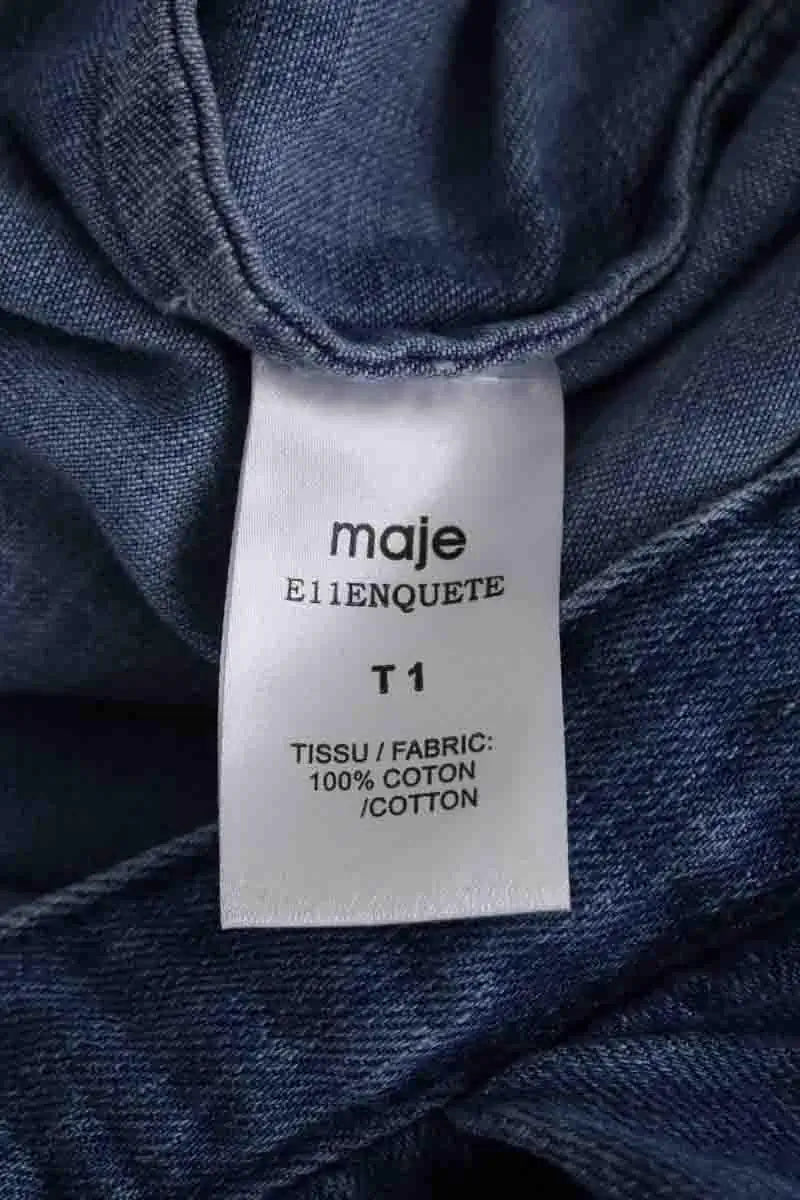 Robe Maje Bleu en Coton