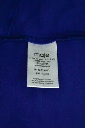 Robe Maje Bleu en Coton
