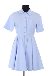 Robe Maje Bleu en Coton, taille XS - Seconde Main
