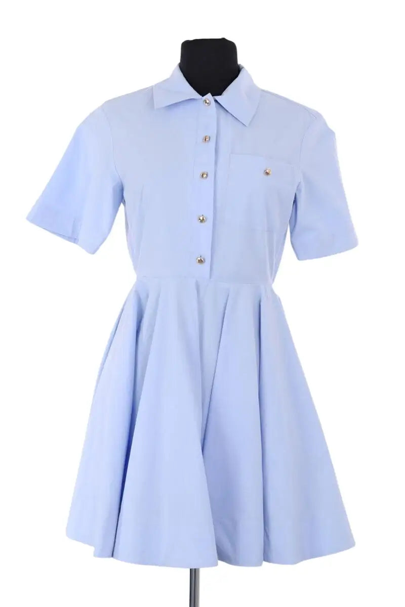 Robe Maje Bleu en Coton, taille XS - Seconde Main