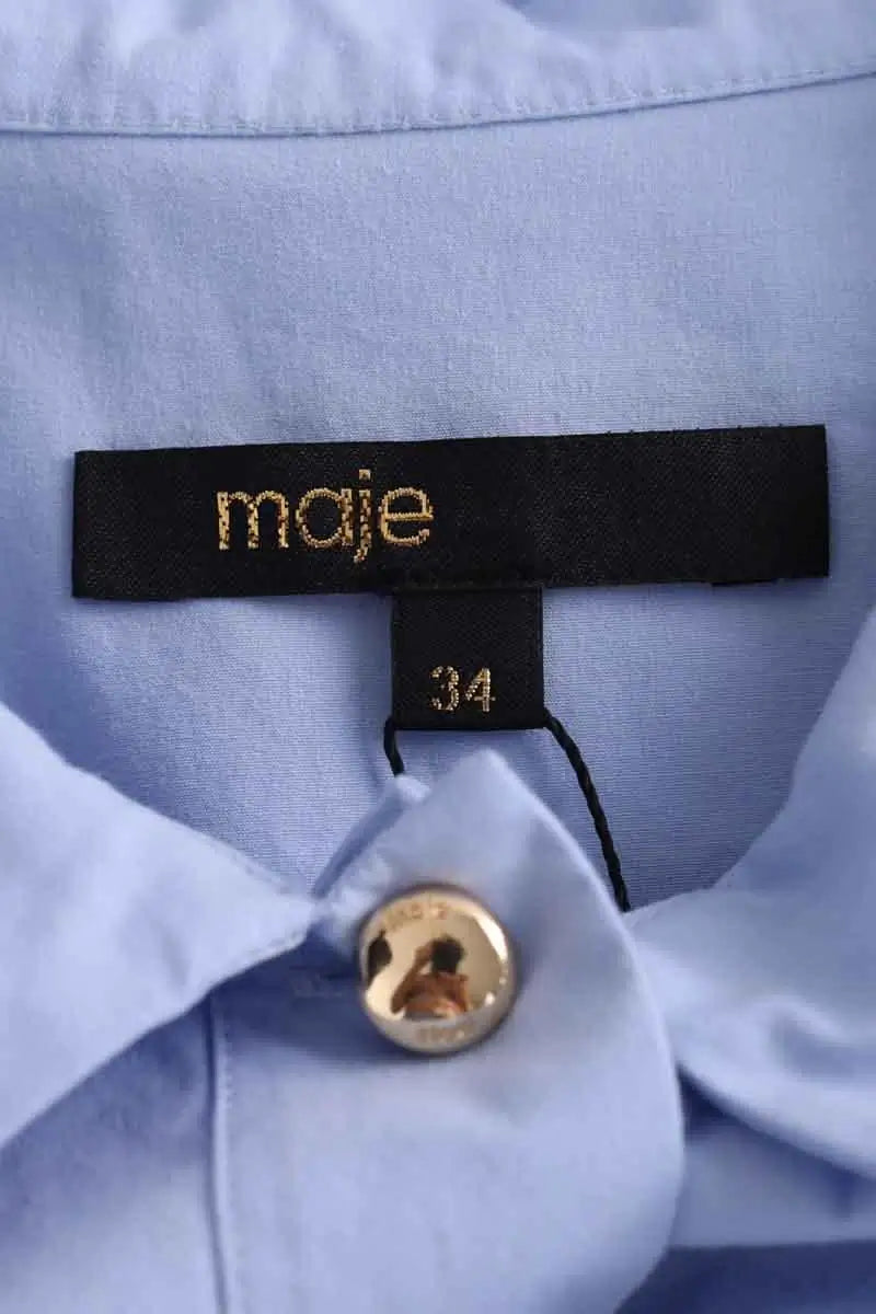 Robe Maje Bleu en Coton