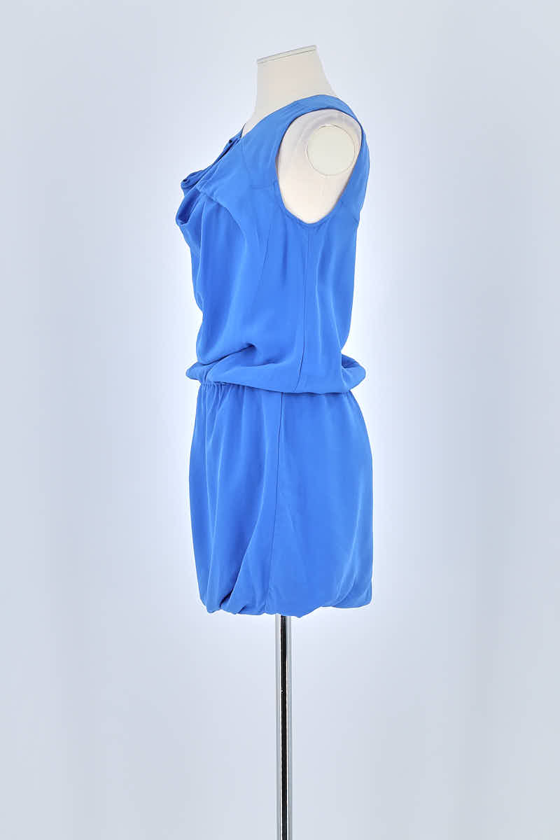Robe Maje Bleu en Soie