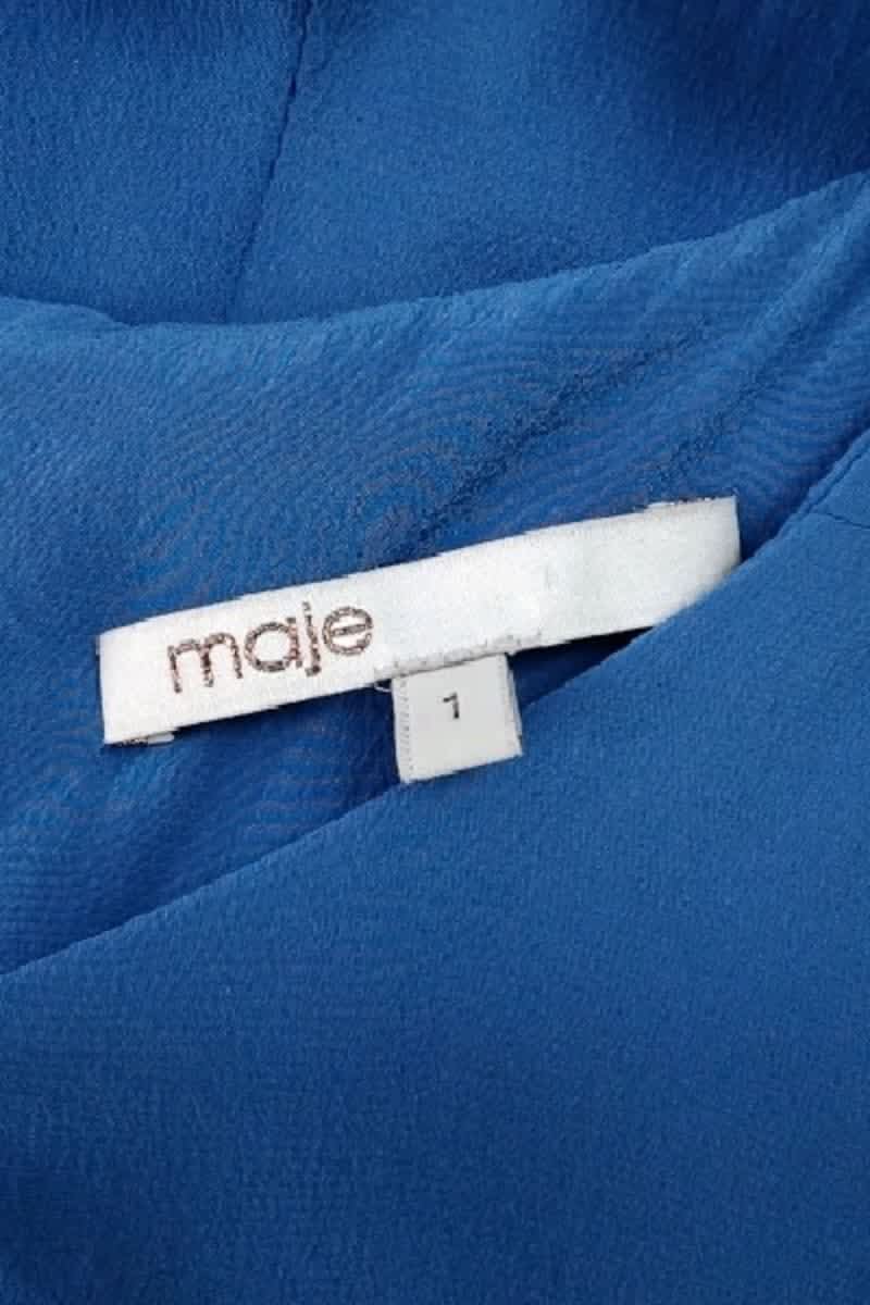 Robe Maje Bleu en Soie
