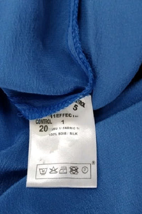 Robe Maje Bleu en Soie