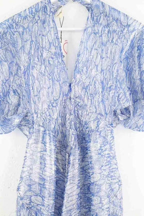 Robe Maje Bleu en Soie
