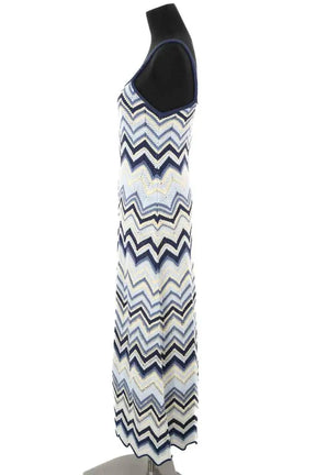 Robe Maje Bleu en Viscose