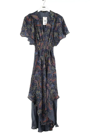 Robe Maje Bleu en Viscose, taille S - Seconde Main