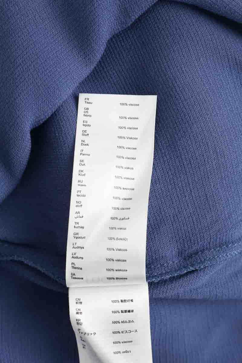 Robe Maje Bleu en Viscose