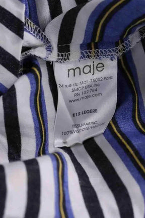 Robe Maje Bleu en Viscose