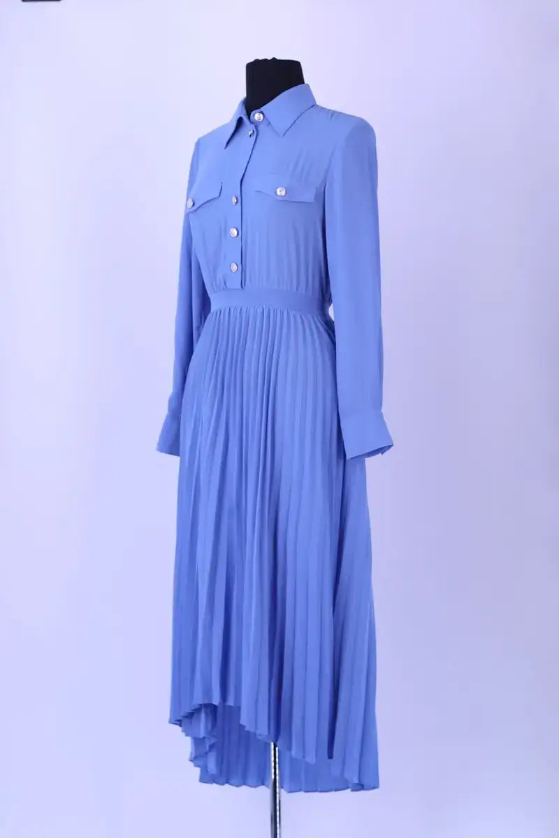 Robe Maje Bleu en Viscose