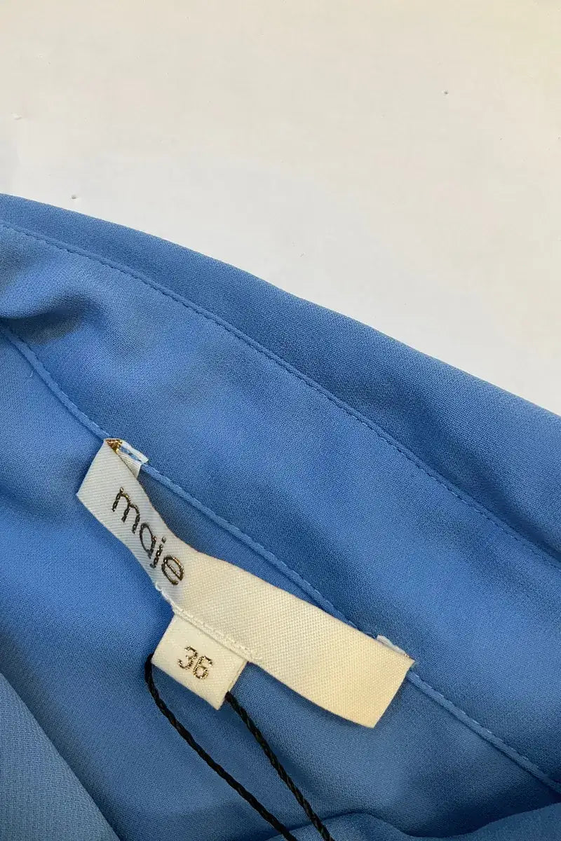 Robe Maje Bleu en Viscose