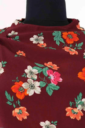 Robe Maje Bordeaux en Viscose