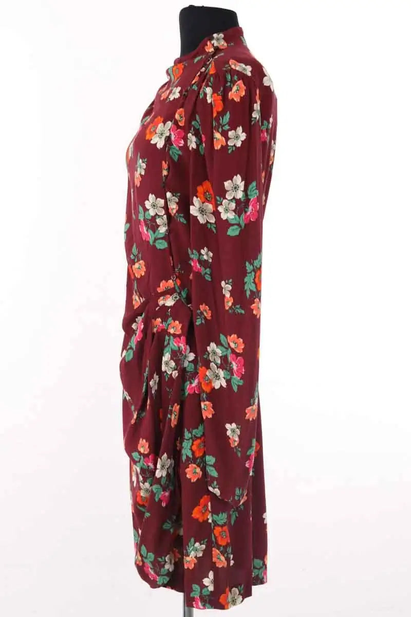 Robe Maje Bordeaux en Viscose