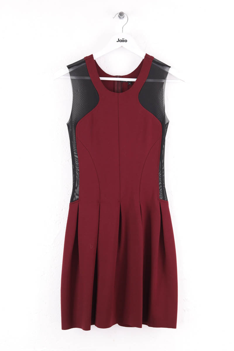 Robe Maje Bordeaux en Viscose, taille S - Seconde Main