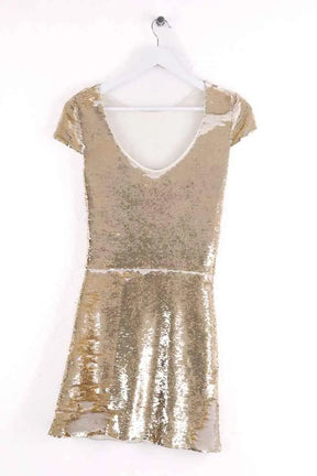 Robe Maje Doré en Synthétique