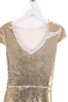 Robe Maje Doré en Synthétique