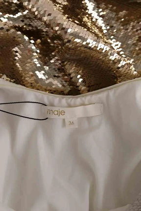 Robe Maje Doré en Synthétique
