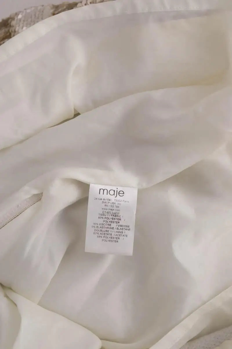 Robe Maje Doré en Synthétique