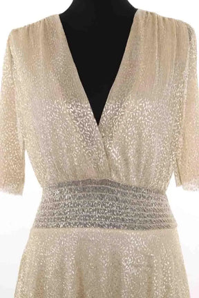 Robe Maje Doré en Synthétique