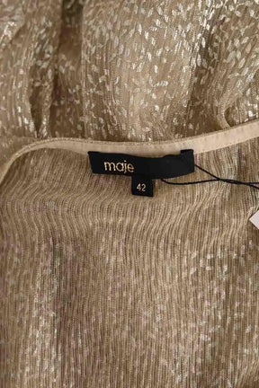Robe Maje Doré en Synthétique