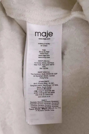 Robe Maje Ecru en Synthétique