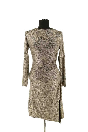 Robe Maje Gris en Synthétique, taille M - Seconde Main