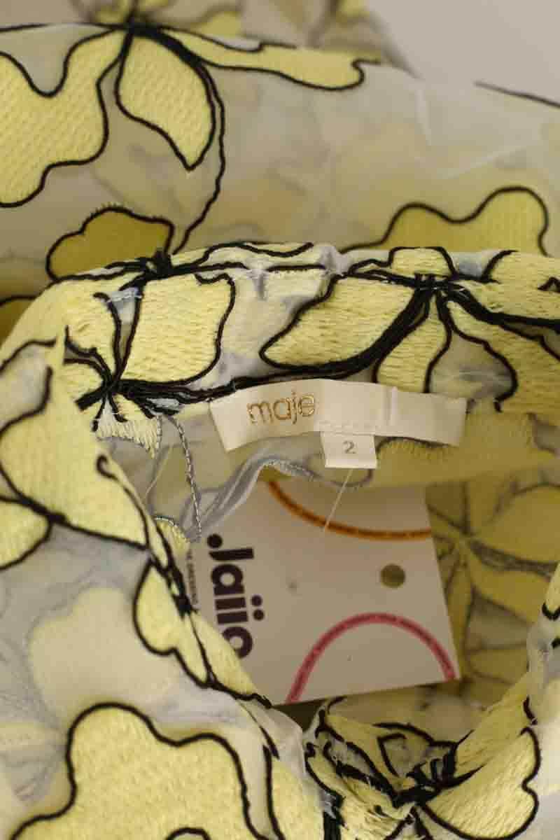Robe Maje Jaune en Synthétique
