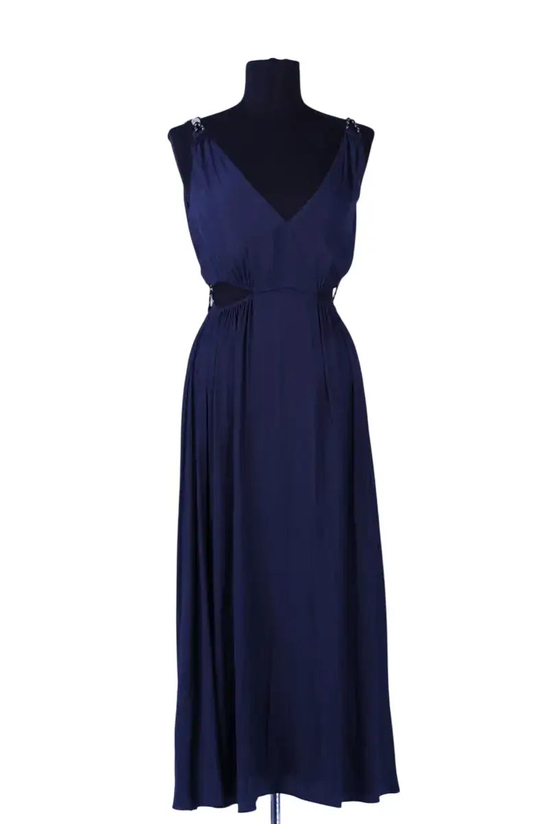 Robe Maje Marine en Synthétique, taille S - Seconde Main