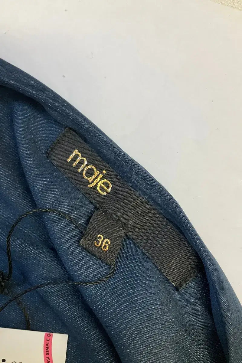 Robe Maje Marine en Synthétique