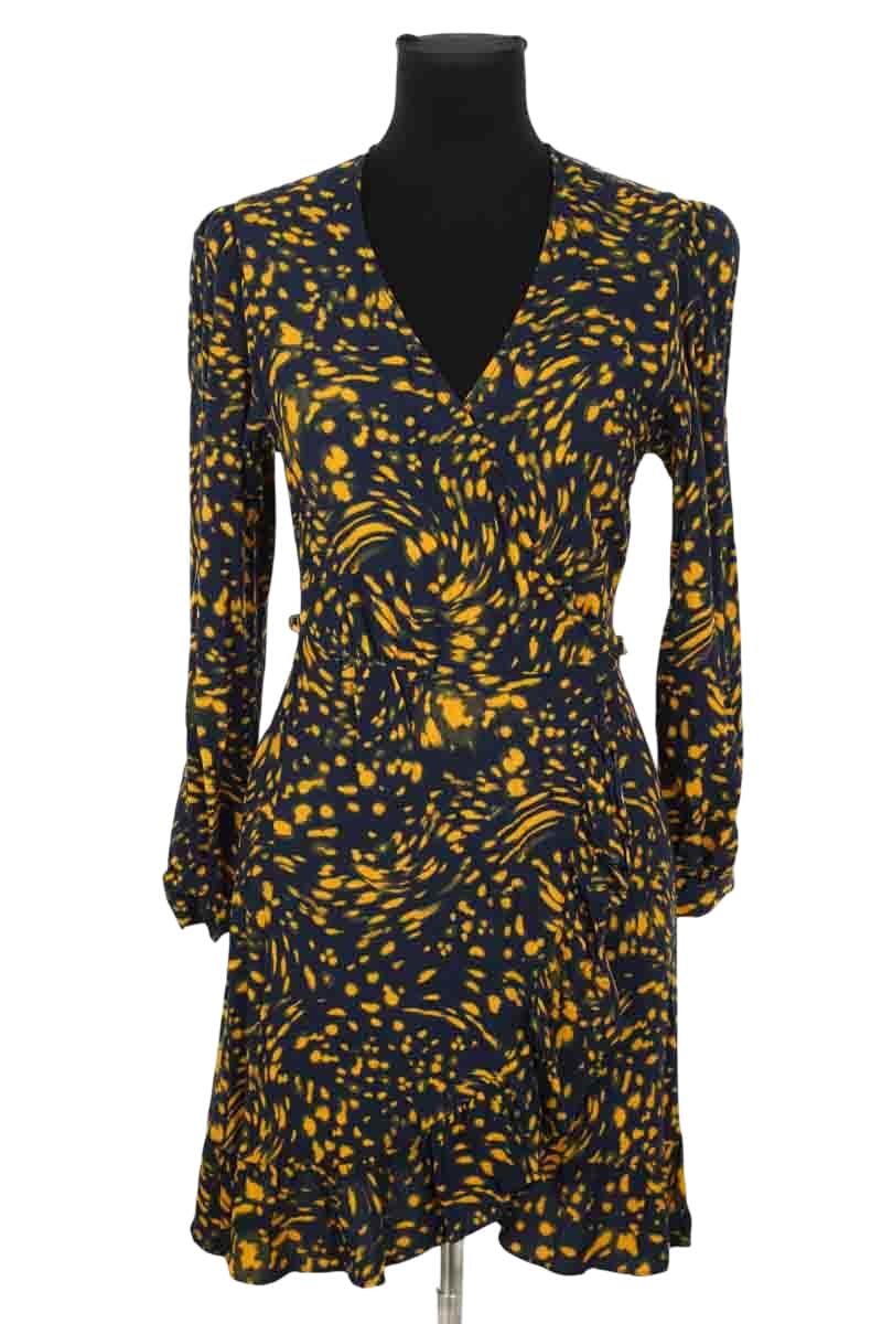 Robe Maje Marine en Viscose, taille S - Seconde Main