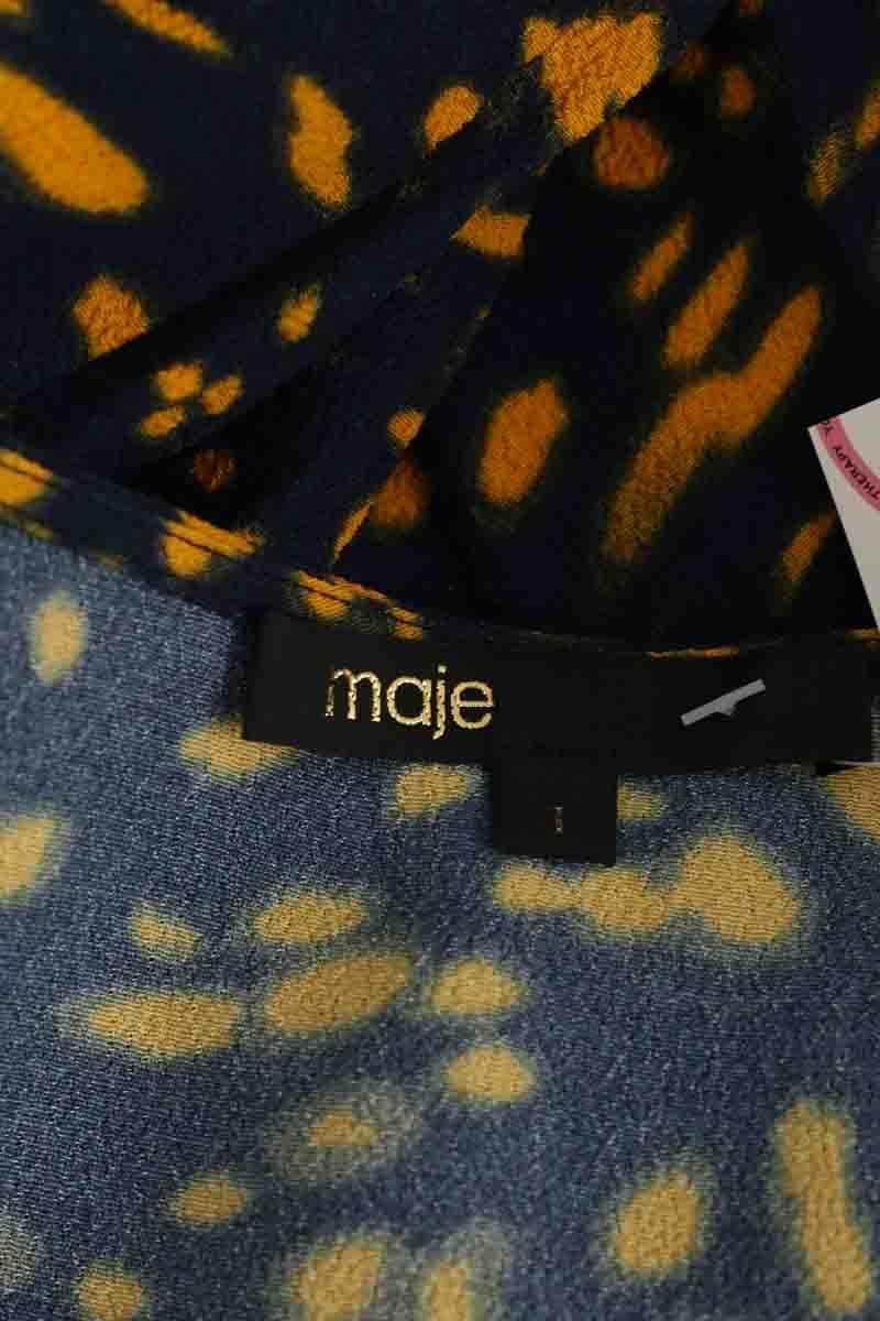 Robe Maje Marine en Viscose