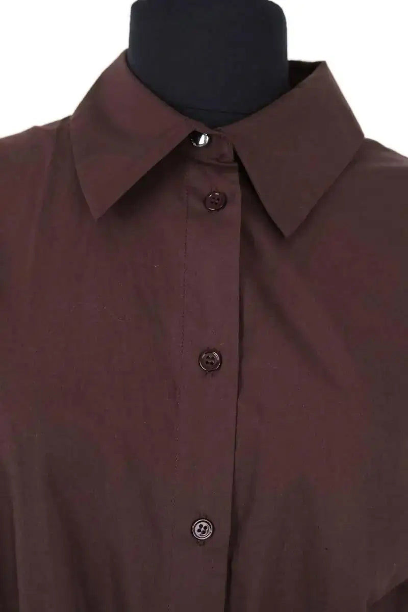 Robe Maje Marron en Coton