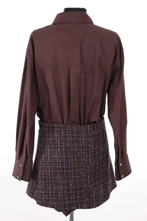 Robe Maje Marron en Coton