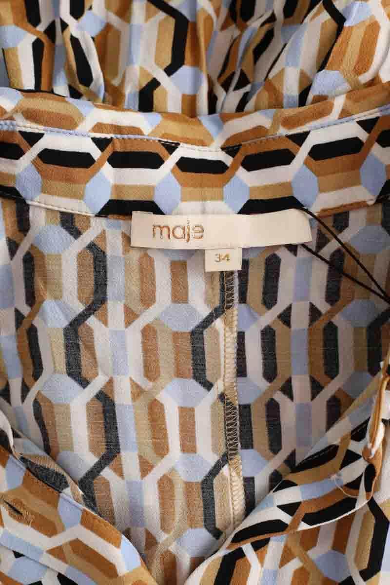 Robe Maje Multicolore en Viscose