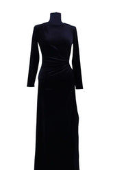 Robe Maje Noir en Coton - élasthanne, taille XS - Seconde Main
