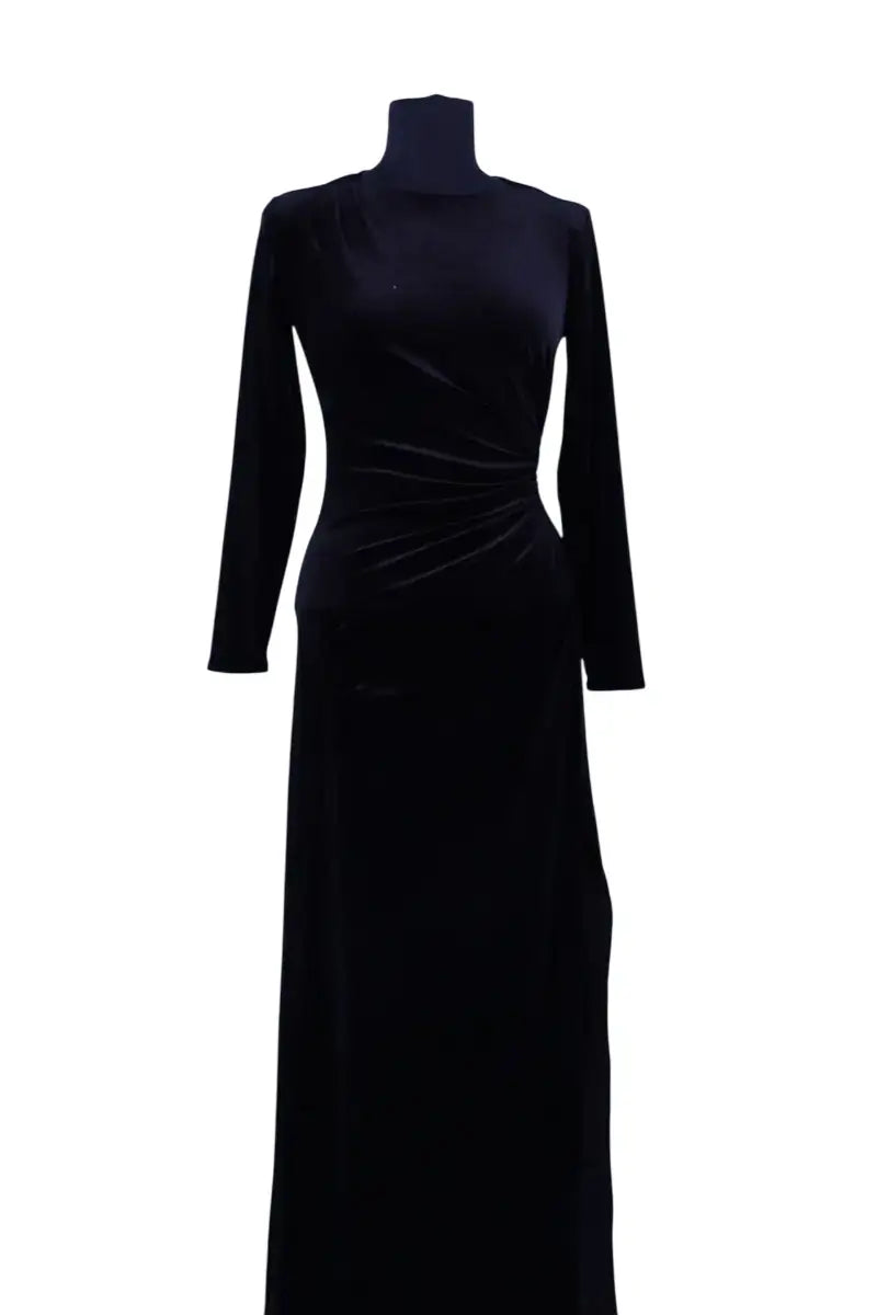 Robe Maje Noir en Coton - élasthanne, taille XS - Seconde Main