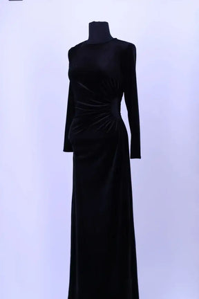 Robe Maje Noir en Coton - élasthanne