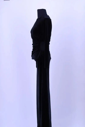 Robe Maje Noir en Coton - élasthanne