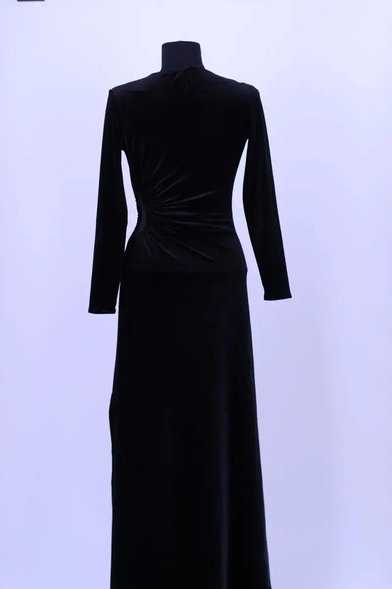Robe Maje Noir en Coton - élasthanne