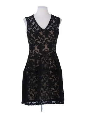 Robe Maje Noir en Coton, taille M - Seconde Main